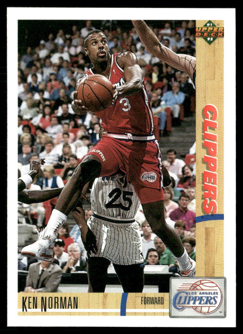 Ken Norman 1991-92 Upper Deck #111 Los Angeles Clippers