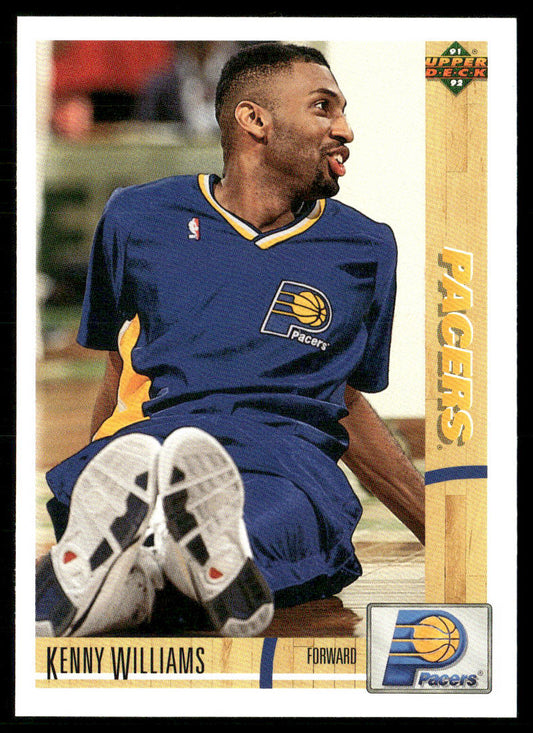 Kenny Williams 1991-92 Upper Deck #211 RC Indiana Pacers