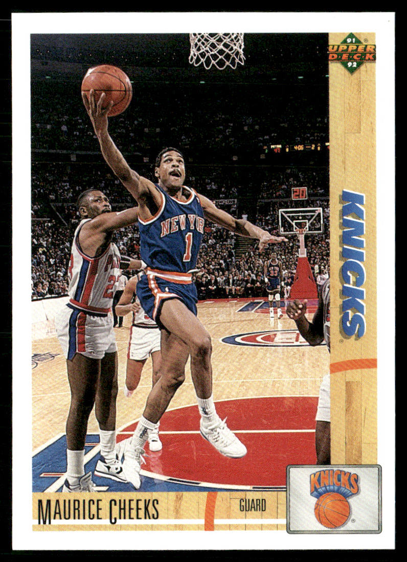 Maurice Cheeks 1991-92 Upper Deck #281b New York Knicks