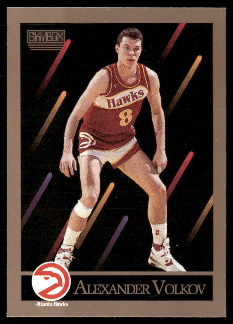 Alexander Volkov 1990-91 SkyBox #9 RC Atlanta Hawks
