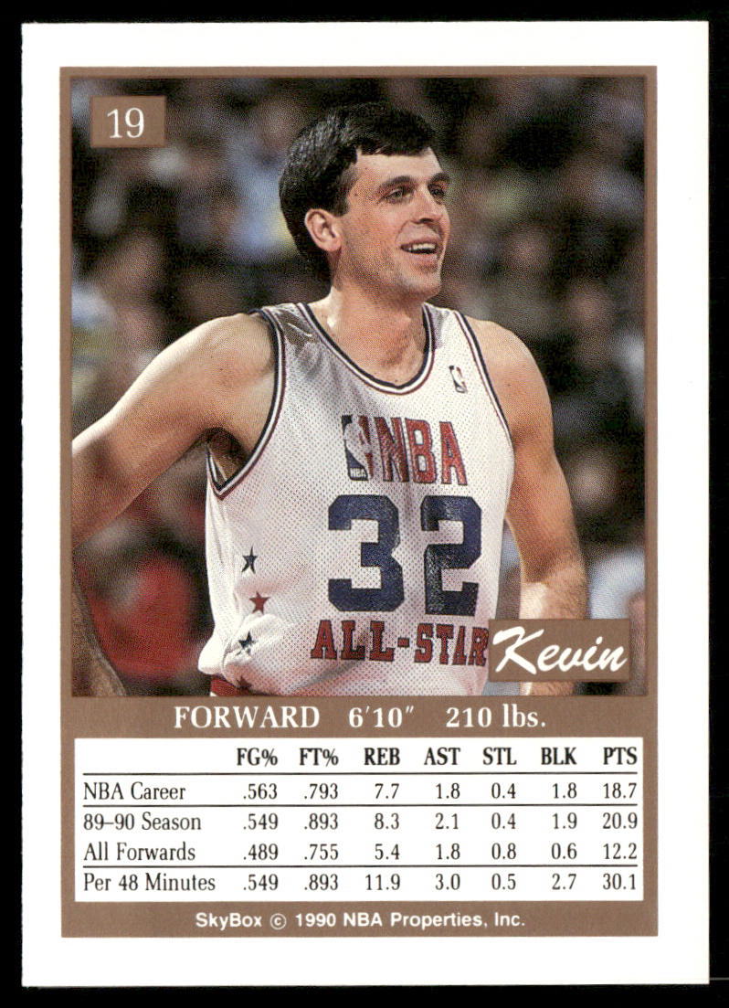 Kevin McHale 1990-91 SkyBox #19 Boston Celtics