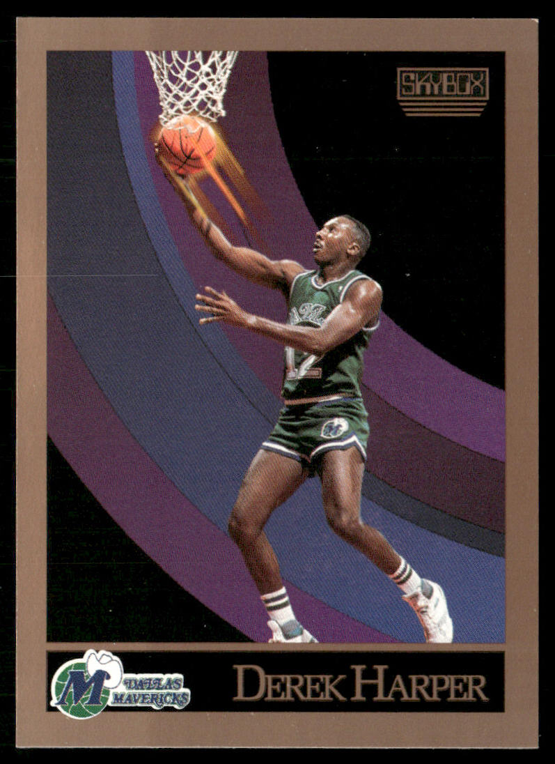 Derek Harper 1990-91 SkyBox #64 Dallas Mavericks