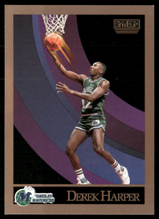 Derek Harper 1990-91 SkyBox #64 Dallas Mavericks