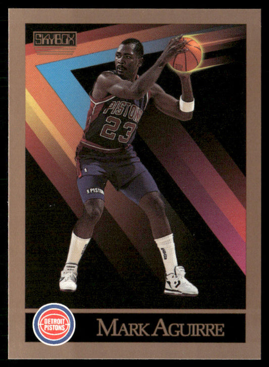 Mark Aguirre 1990-91 SkyBox #82 Detroit Pistons