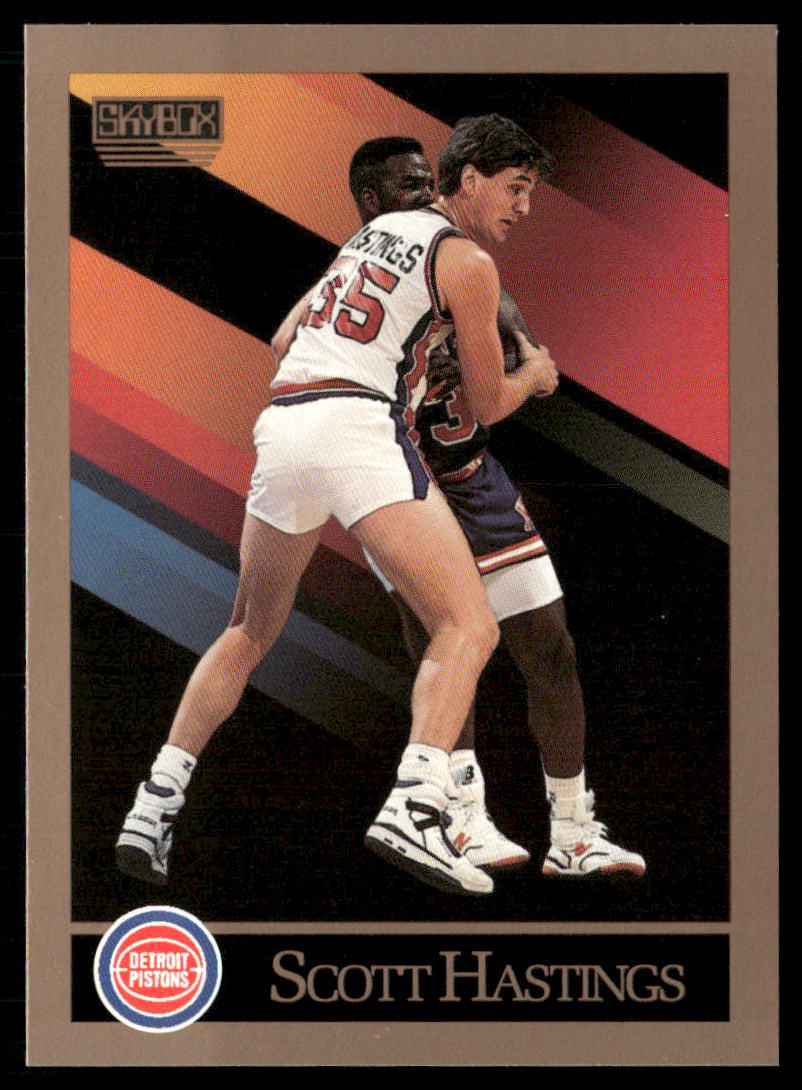 Scott Hastings 1990-91 SkyBox #87 Detroit Pistons