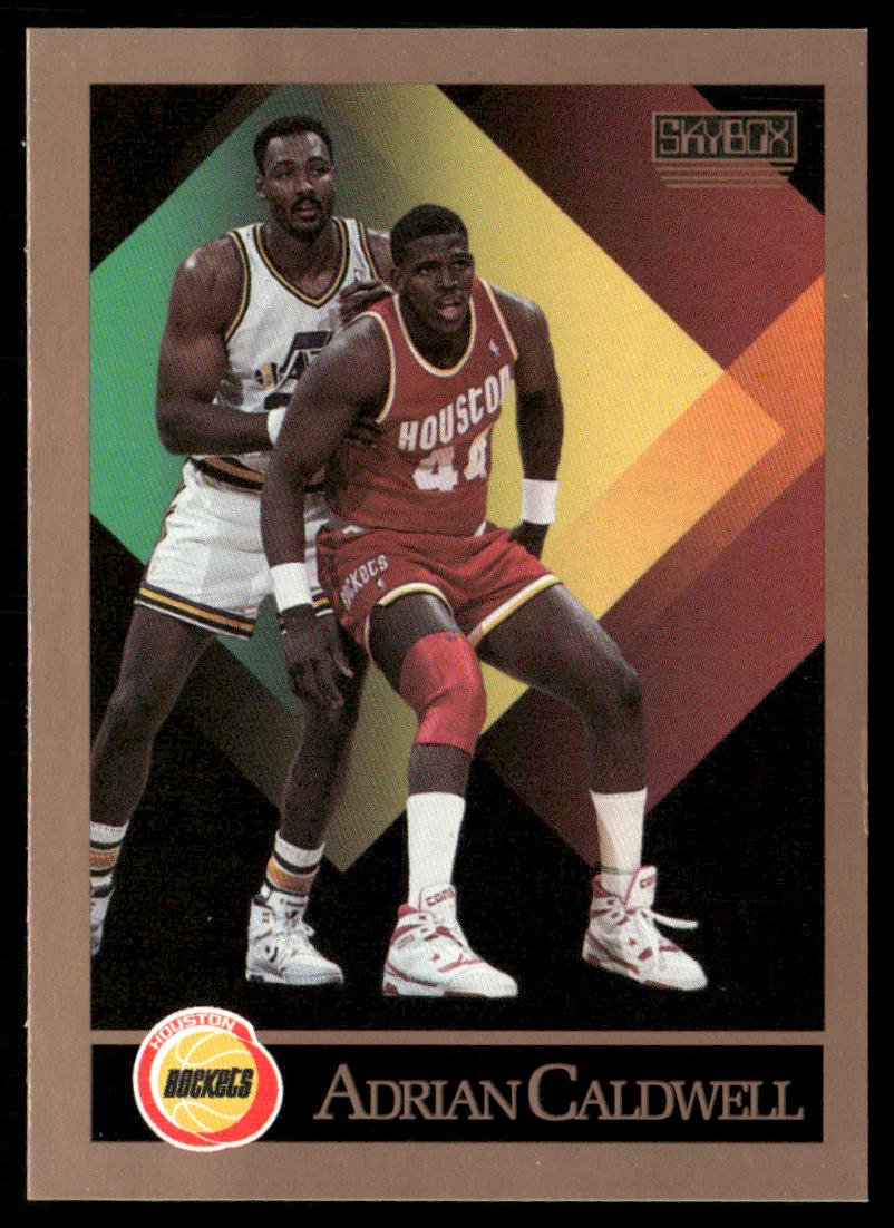 Adrian Caldwell 1990-91 SkyBox #106 RC Houston Rockets