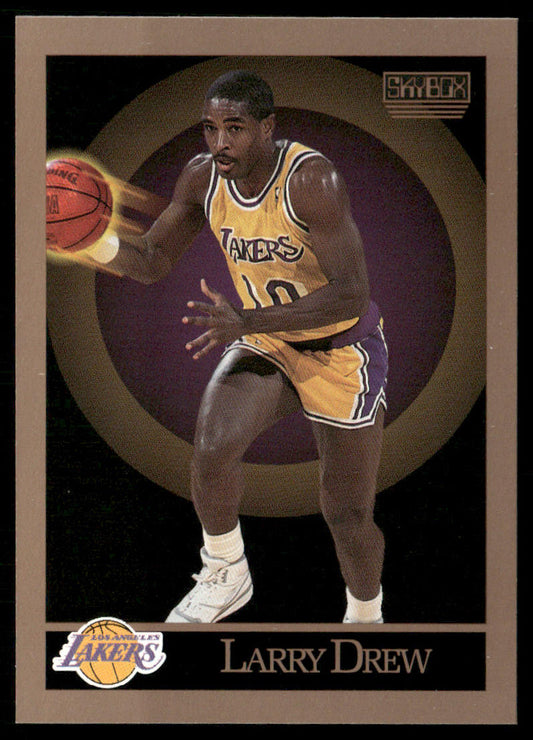Larry Drew 1990-91 SkyBox #136 Los Angeles Lakers