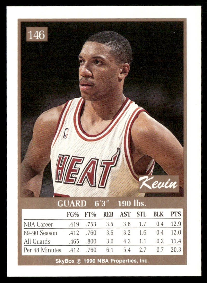 Kevin Edwards 1990-91 SkyBox #146 Miami Heat