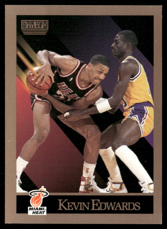 Kevin Edwards 1990-91 SkyBox #146 Miami Heat