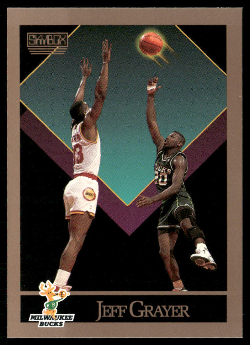 Jeff Grayer 1990-91 SkyBox #157 RC Milwaukee Bucks