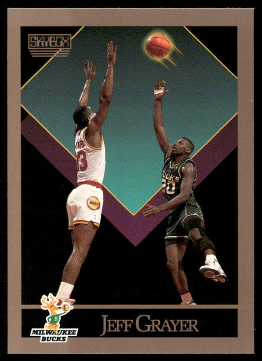 Jeff Grayer 1990-91 SkyBox #157 RC Milwaukee Bucks