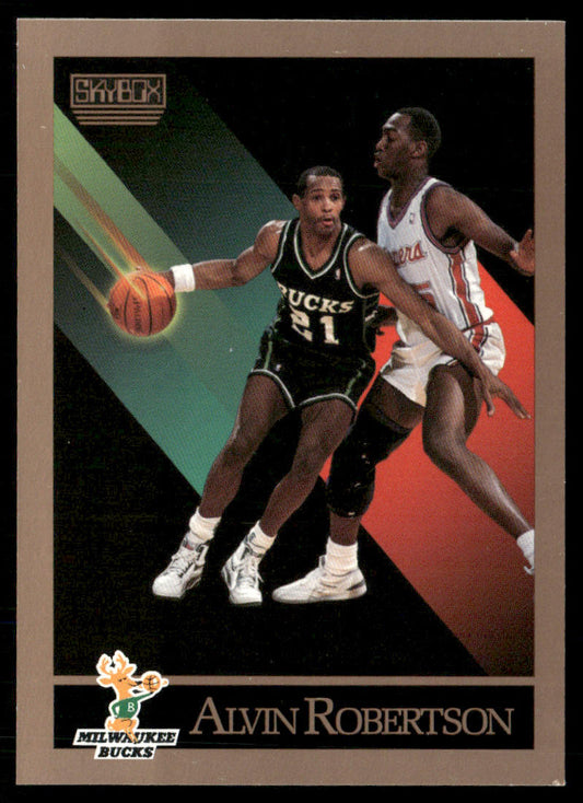 Alvin Robertson 1990-91 SkyBox #165 Milwaukee Bucks