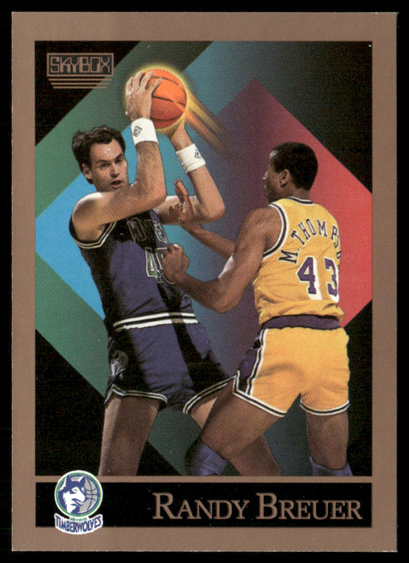 Randy Breuer 1990-91 SkyBox #167 Minnesota Timberwolves