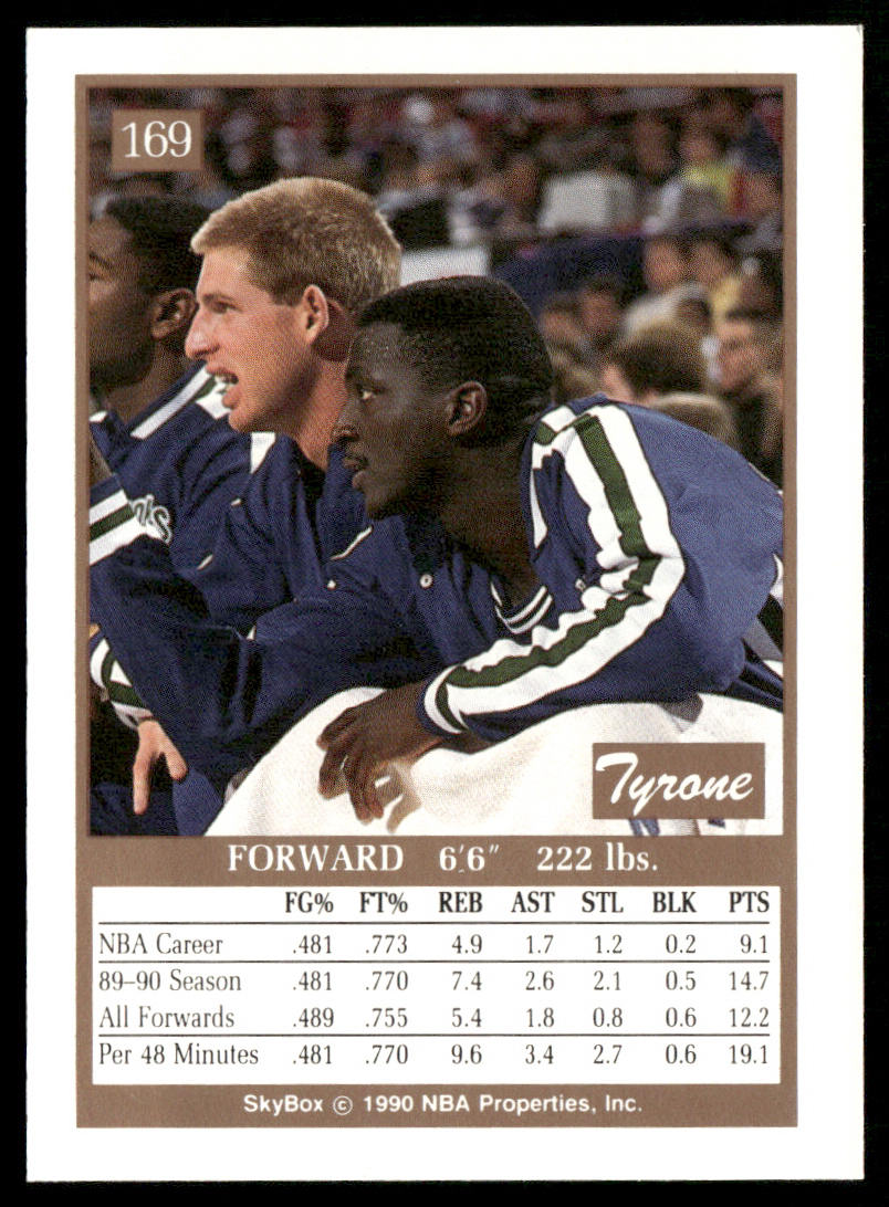 Tyrone Corbin 1990-91 SkyBox #169 Minnesota Timberwolves