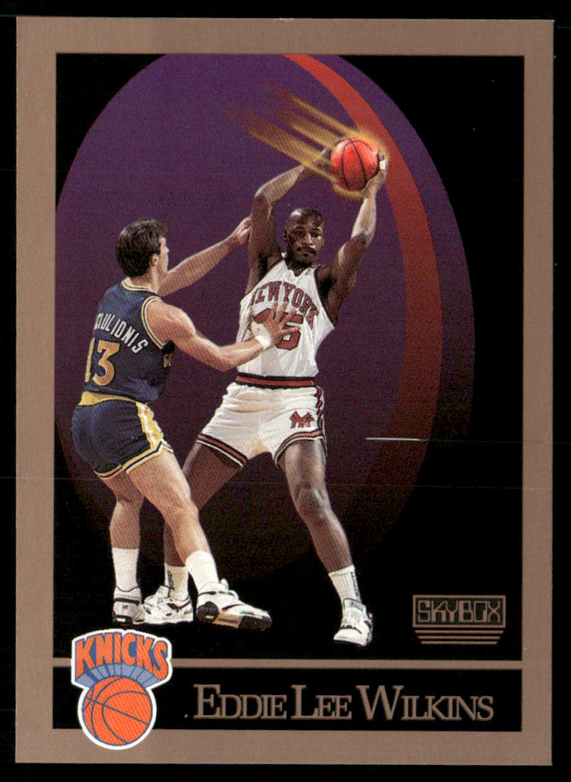 Eddie Lee Wilkins 1990-91 SkyBox #196 New York Knicks
