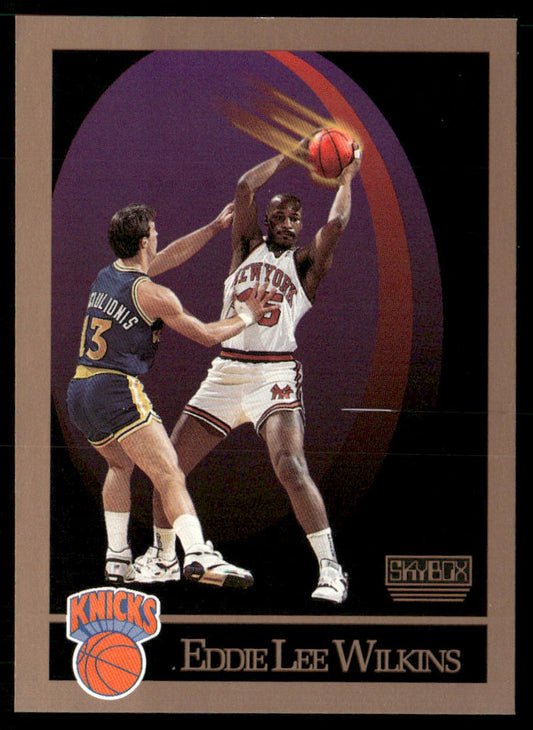 Eddie Lee Wilkins 1990-91 SkyBox #196 New York Knicks