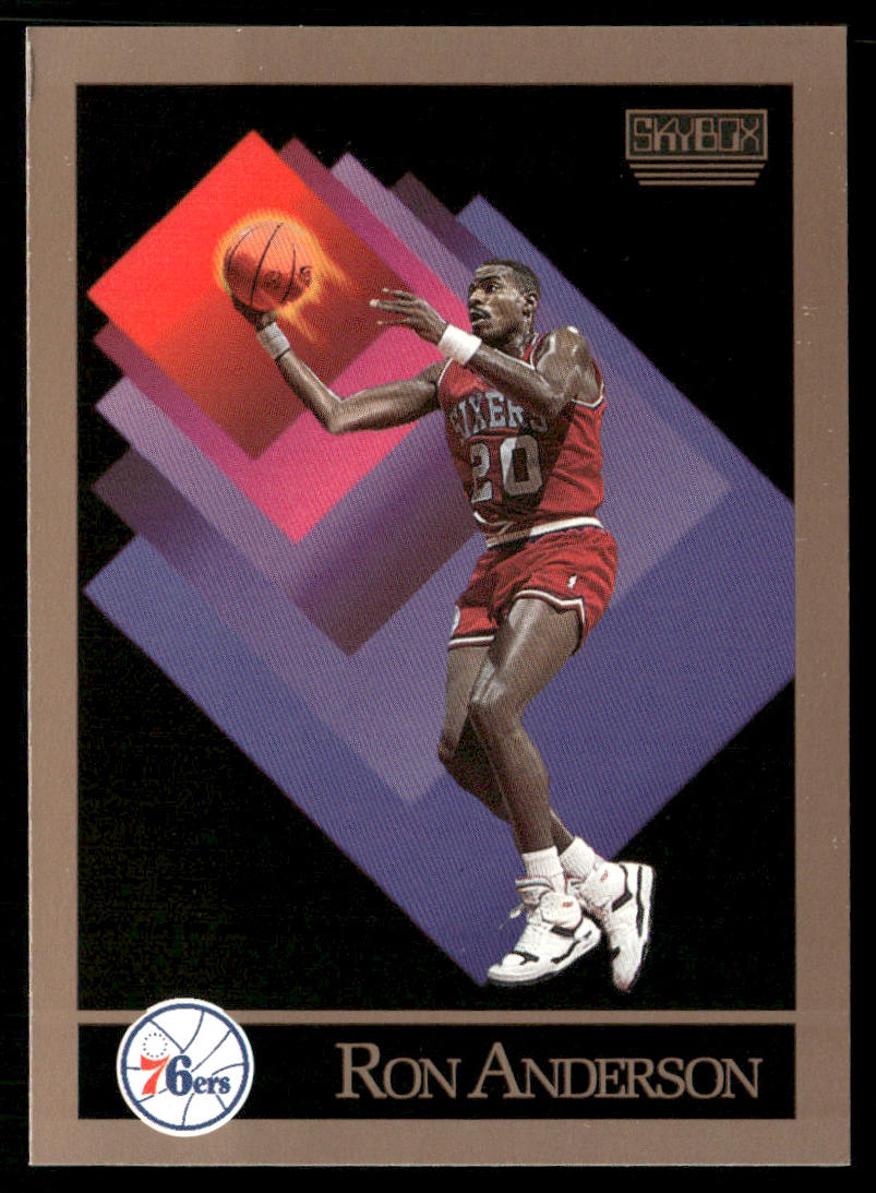 Ron Anderson 1990-91 SkyBox #210 Philadelphia 76ers