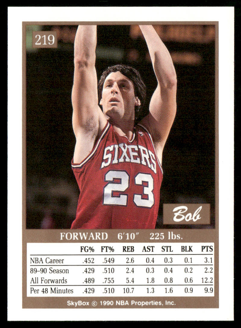 Bob Thornton 1990-91 SkyBox #219 Philadelphia 76ers