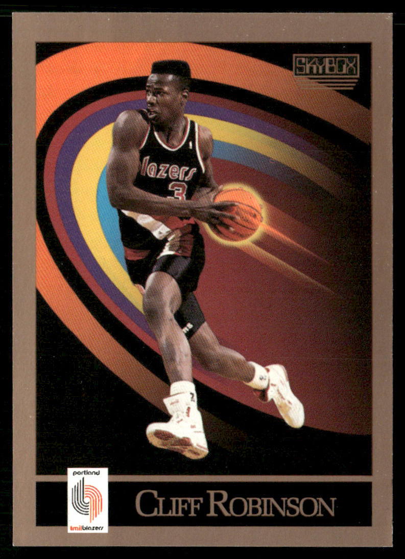 Cliff Robinson 1990-91 SkyBox #239 RC Portland Trail Blazers