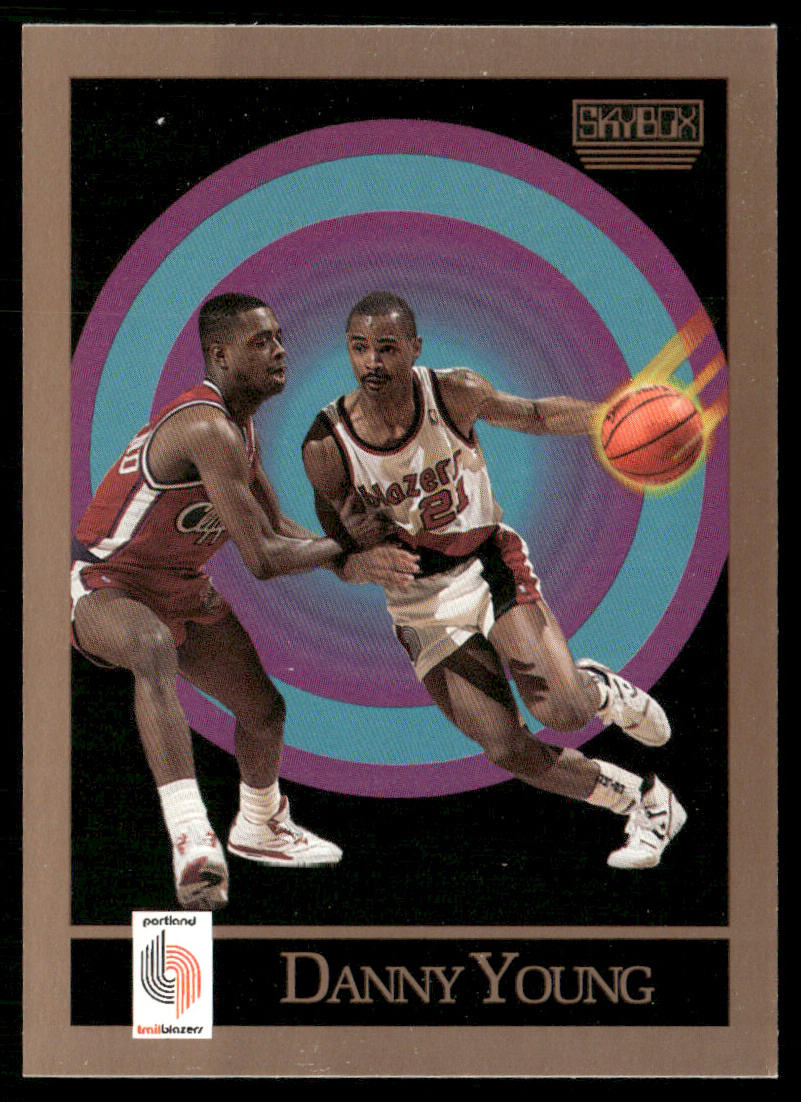 Danny Young 1990-91 SkyBox #241 Portland Trail Blazers