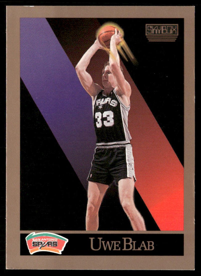 Uwe Blab 1990-91 SkyBox #253 San Antonio Spurs