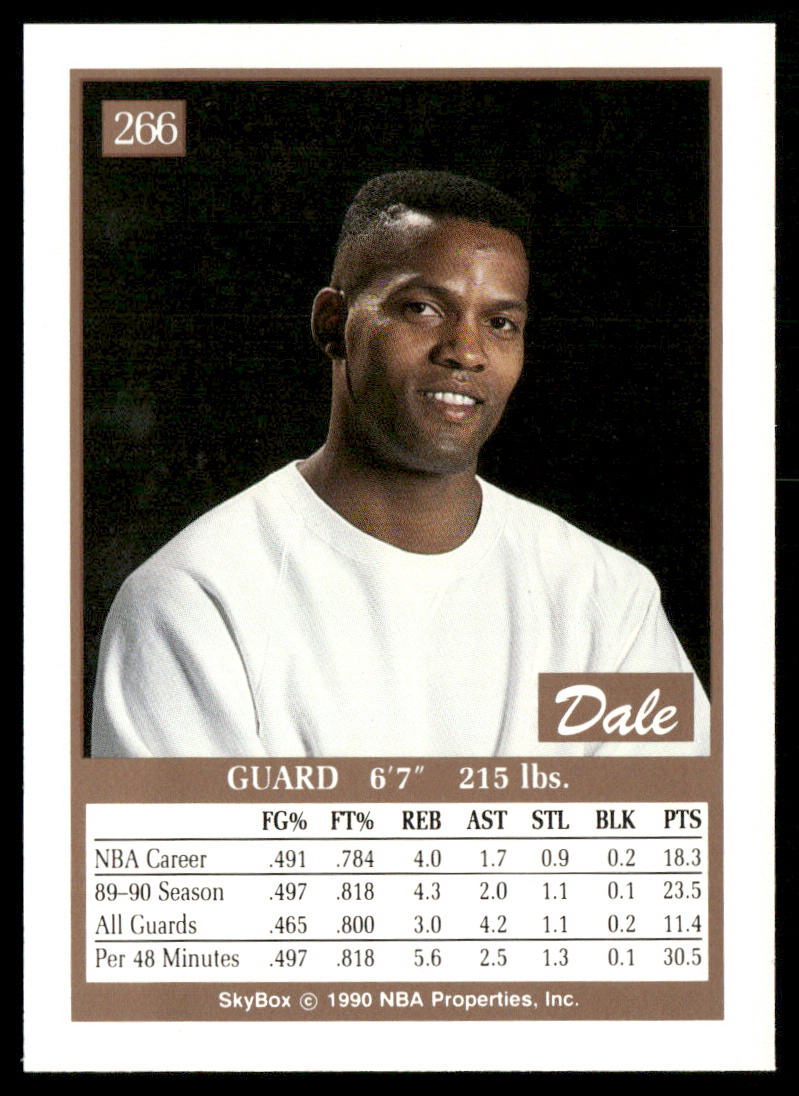 Dale Ellis 1990-91 SkyBox #266 Seattle SuperSonics