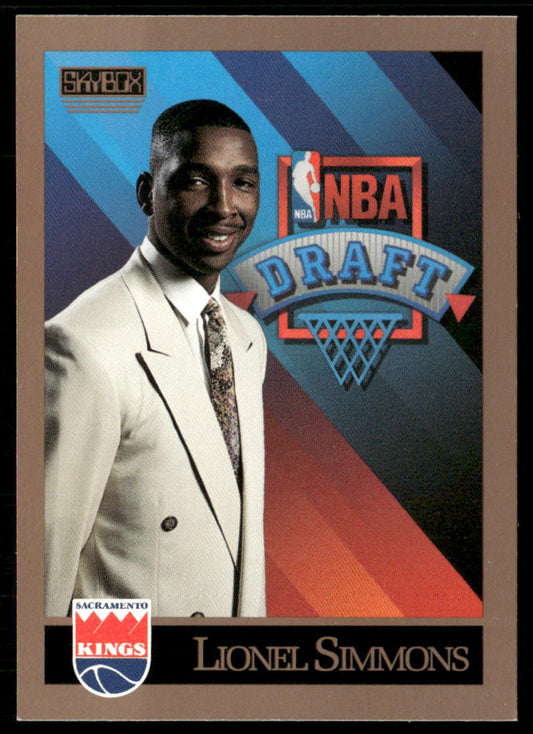 Lionel Simmons 1990-91 SkyBox #364 RC Sacramento Kings