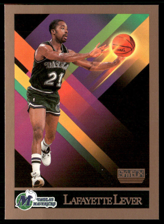 Lafayette Lever 1990-91 SkyBox #376 Dallas Mavericks