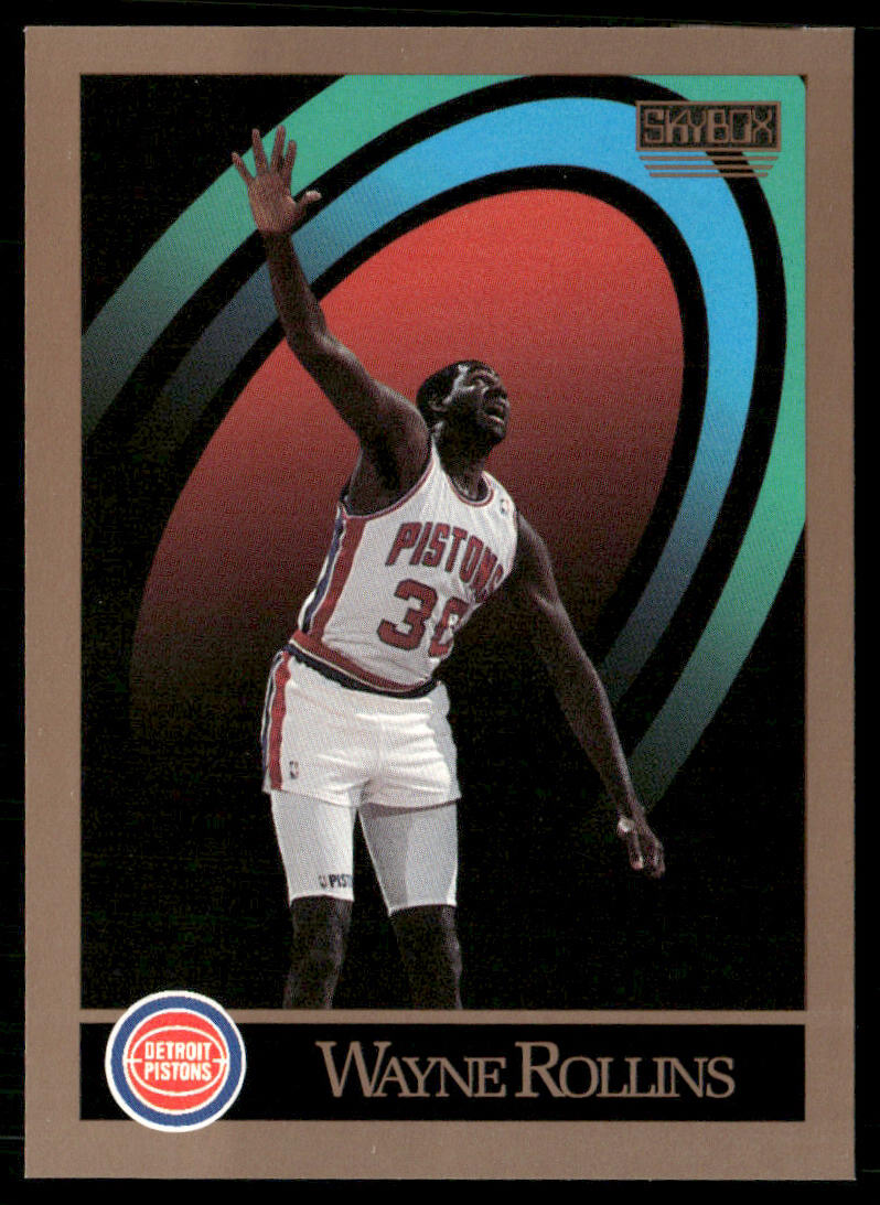 Wayne Rollins 1990-91 SkyBox #383 Detroit Pistons