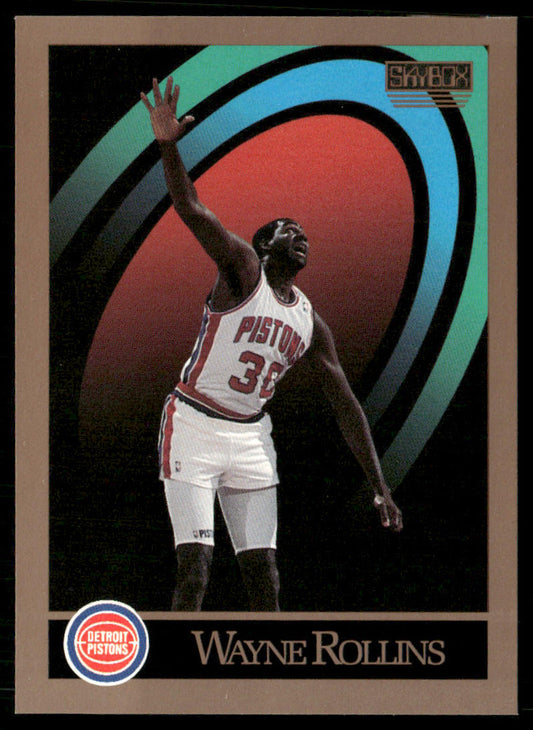 Wayne Rollins 1990-91 SkyBox #383 Detroit Pistons