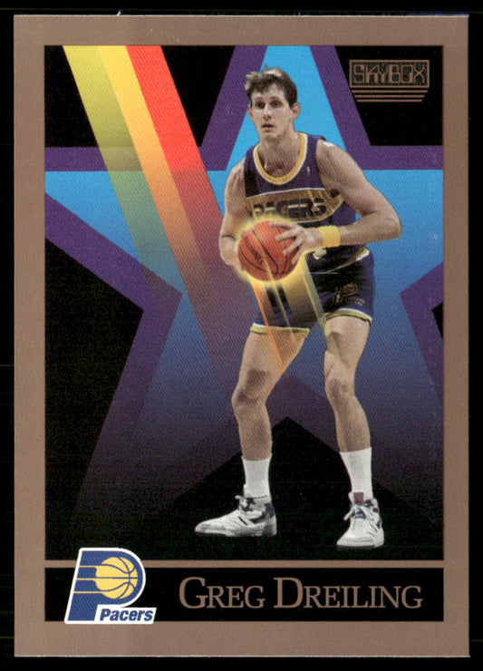 Greg Dreiling 1990-91 SkyBox #387 RC Indiana Pacers
