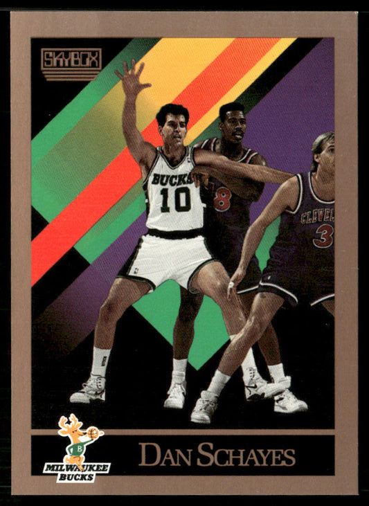 Dan Schayes 1990-91 SkyBox #395 Milwaukee Bucks