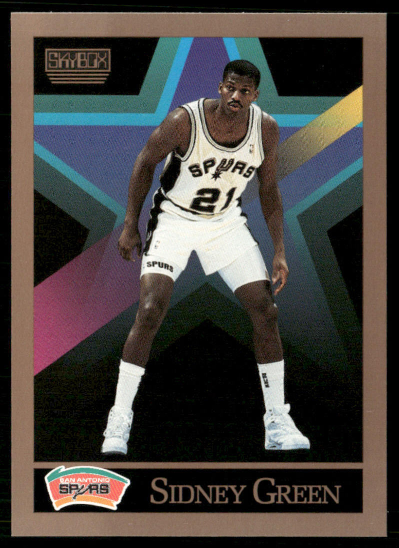 Sidney Green 1990-91 SkyBox #413 San Antonio Spurs