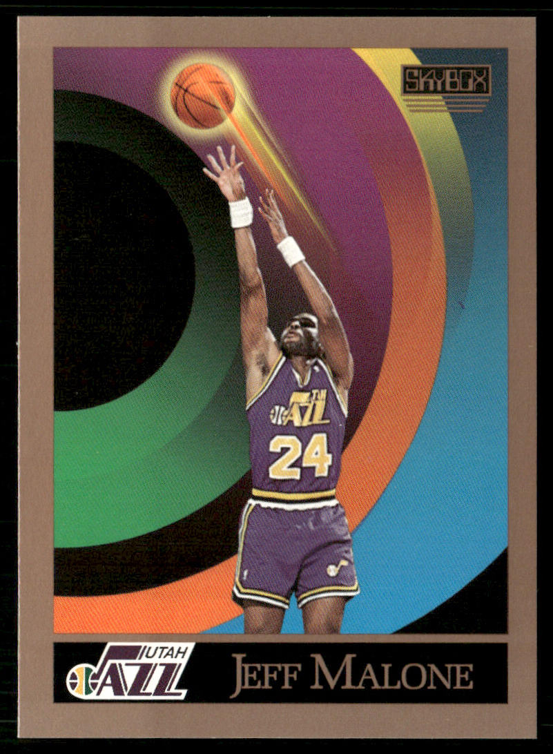 Jeff Malone 1990-91 SkyBox #418 Utah Jazz