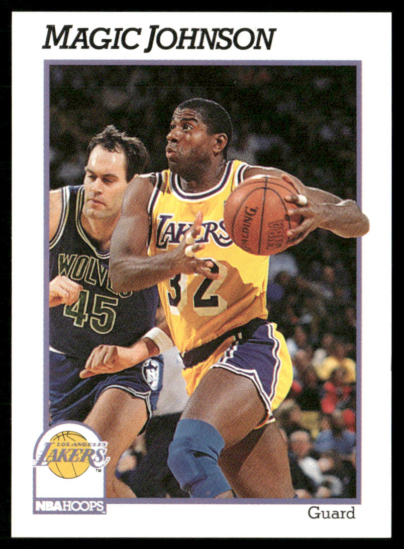 Magic Johnson 1991-92 Hoops #101 Los Angeles Lakers