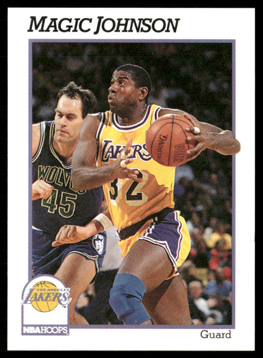 Magic Johnson 1991-92 Hoops #101 Los Angeles Lakers