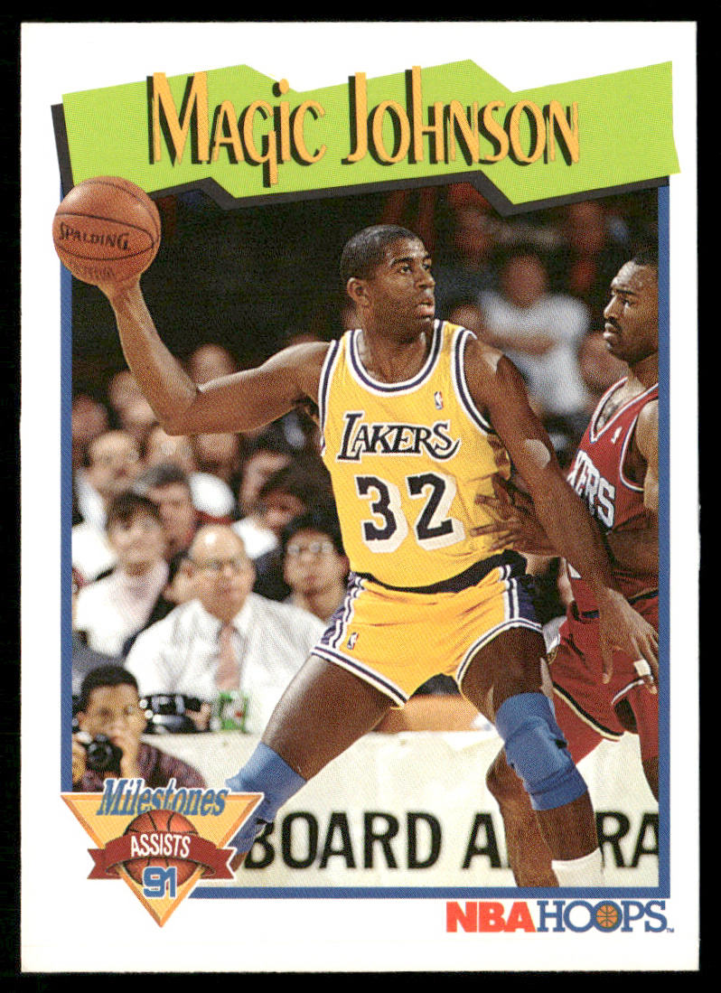 Magic Johnson 1991-92 Hoops #316 Los Angeles Lakers