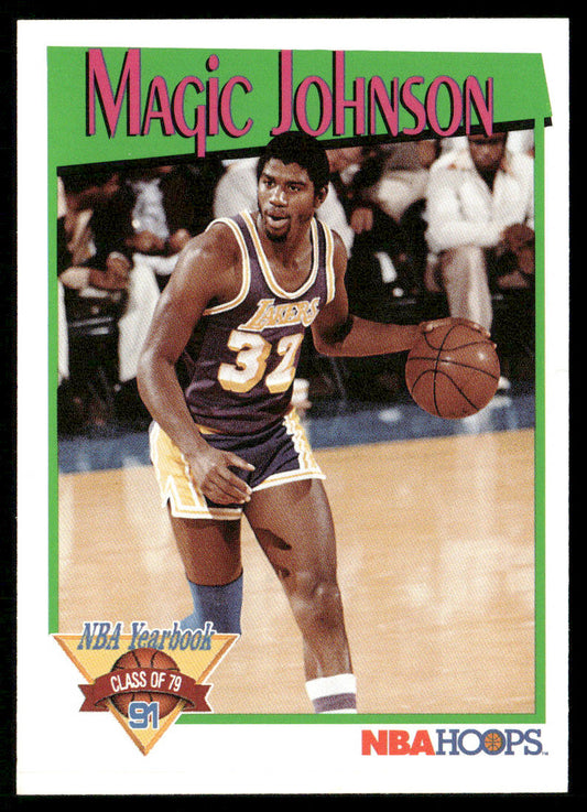 Magic Johnson 1991-92 Hoops #319b Los Angeles Lakers