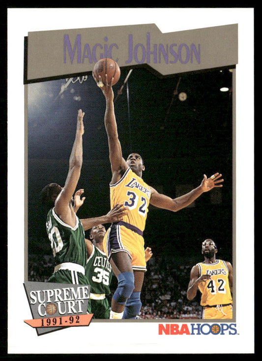 Magic Johnson 1991-92 Hoops #473 Los Angeles Lakers