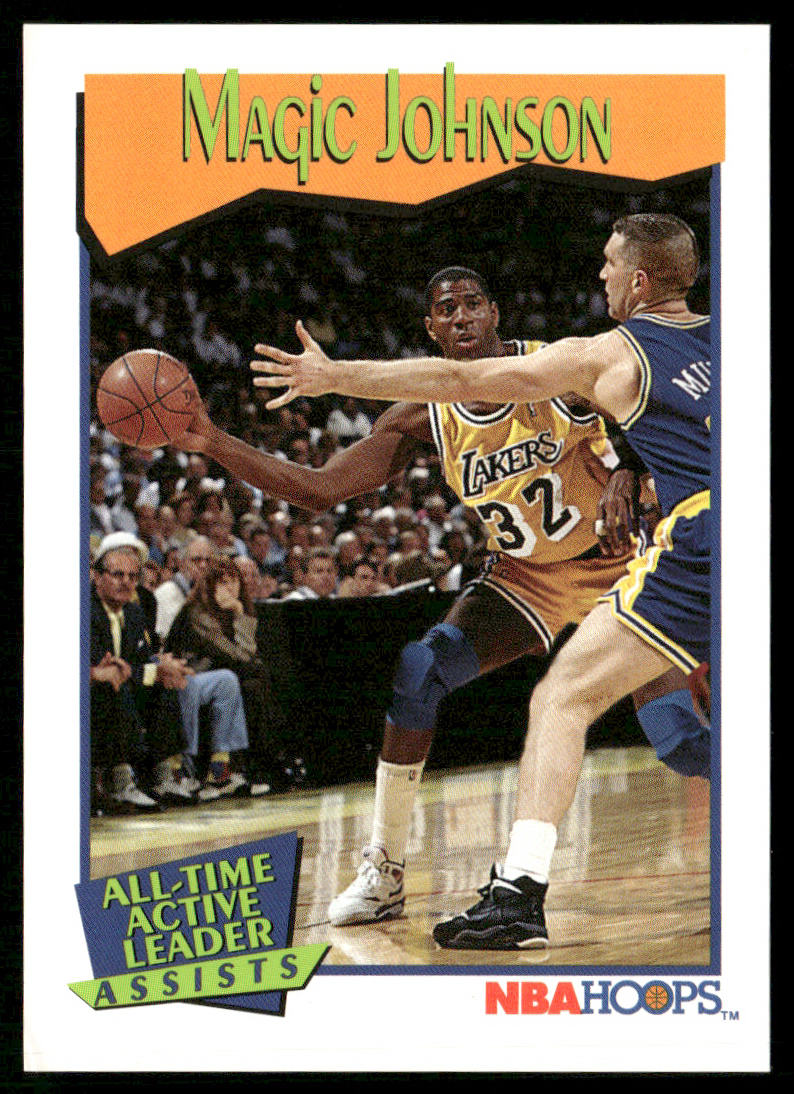 Magic Johnson 1991-92 Hoops #535 Los Angeles Lakers