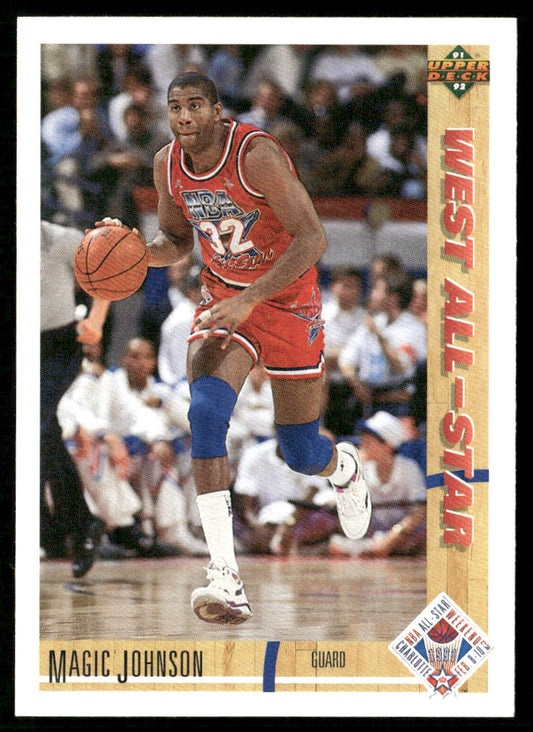 Magic Johnson 1991-92 Upper Deck #57b Los Angeles Lakers