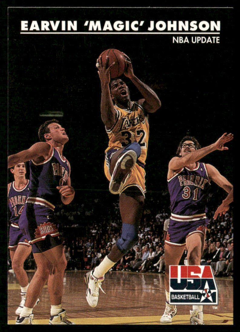 Earvin "Magic" Johnson 1992 SkyBox USA #28 USA
