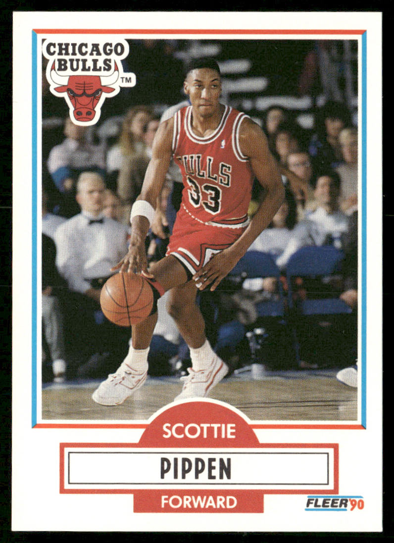 Scottie Pippen 1990-91 Fleer #30b Chicago Bulls