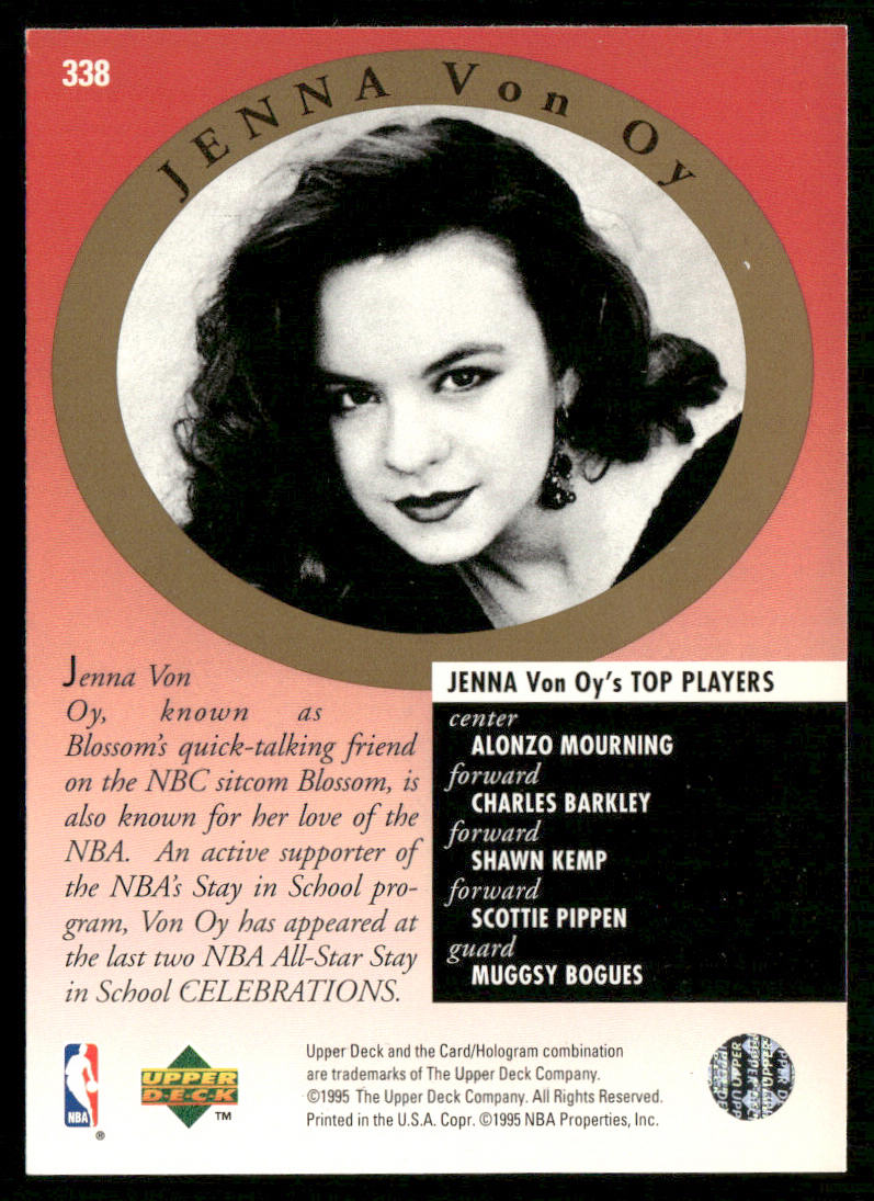 Scottie Pippen / Jenna Von Oy 1995-96 Upper Deck Electric Court #338 Bulls