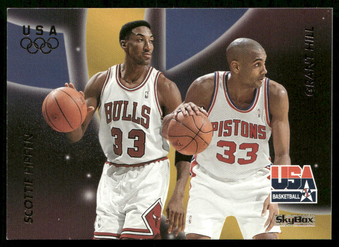 Scottie Pippen / Grant Hill 1996 SkyBox USA #58 USA