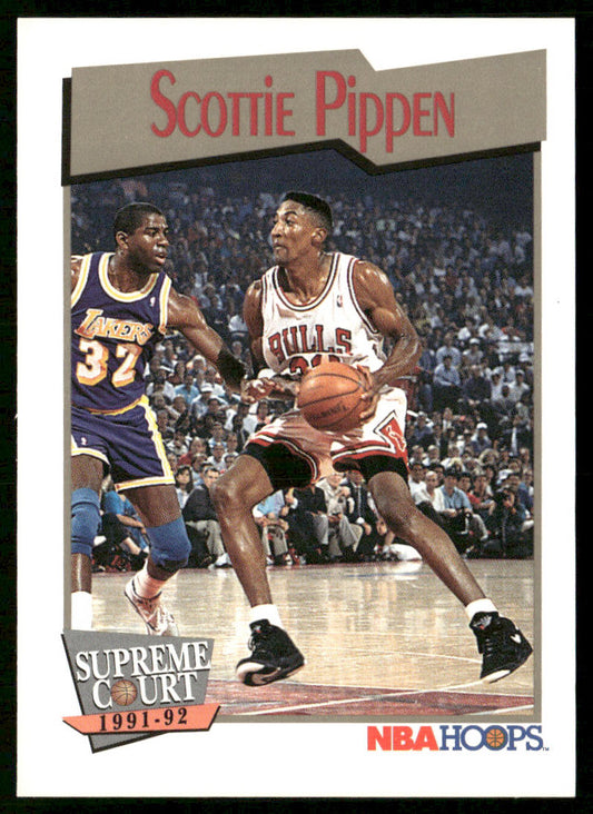 Scottie Pippen 1991-92 Hoops #456 Chicago Bulls