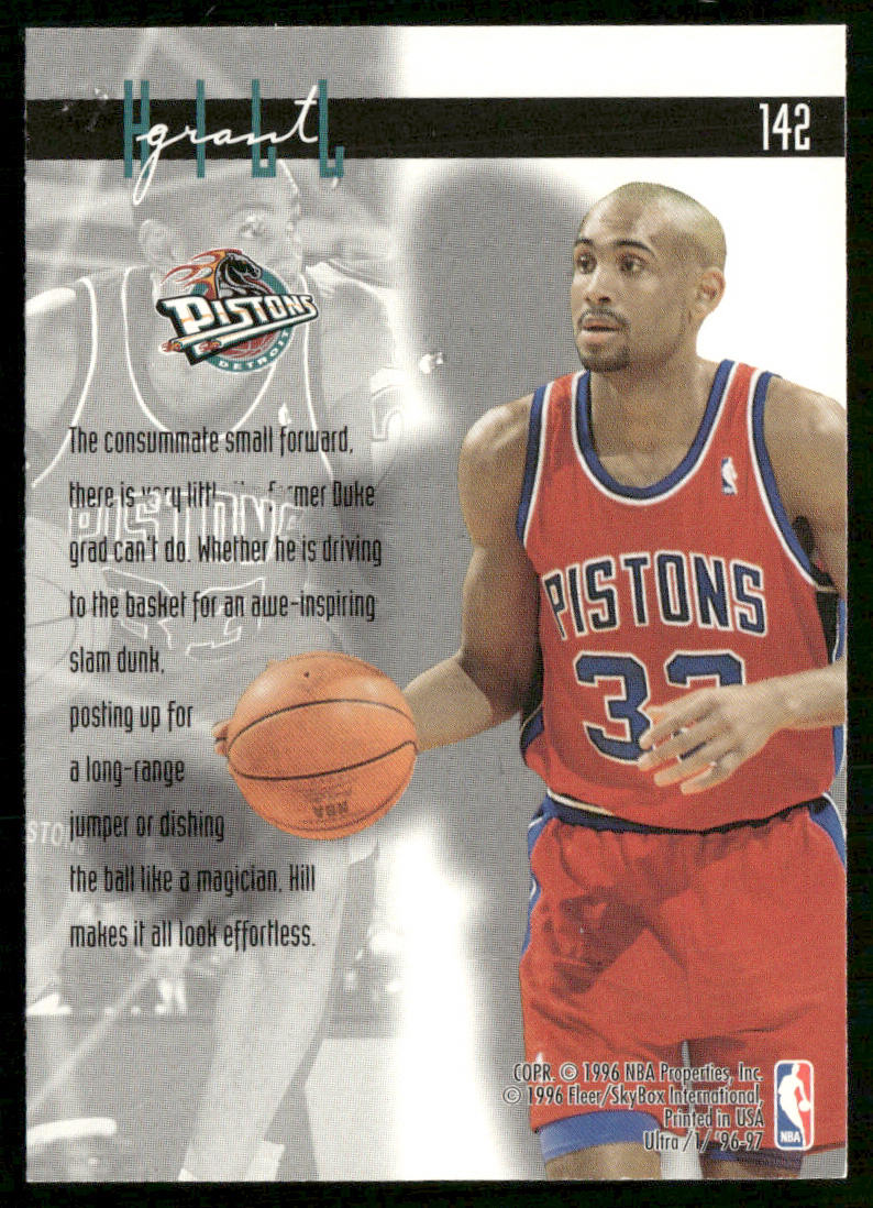 Grant Hill 1996-97 Ultra #142 Detroit Pistons