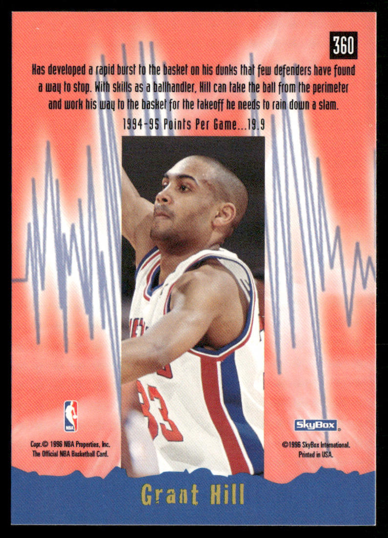 Grant Hill 1995-96 Hoops #360 Detroit Pistons