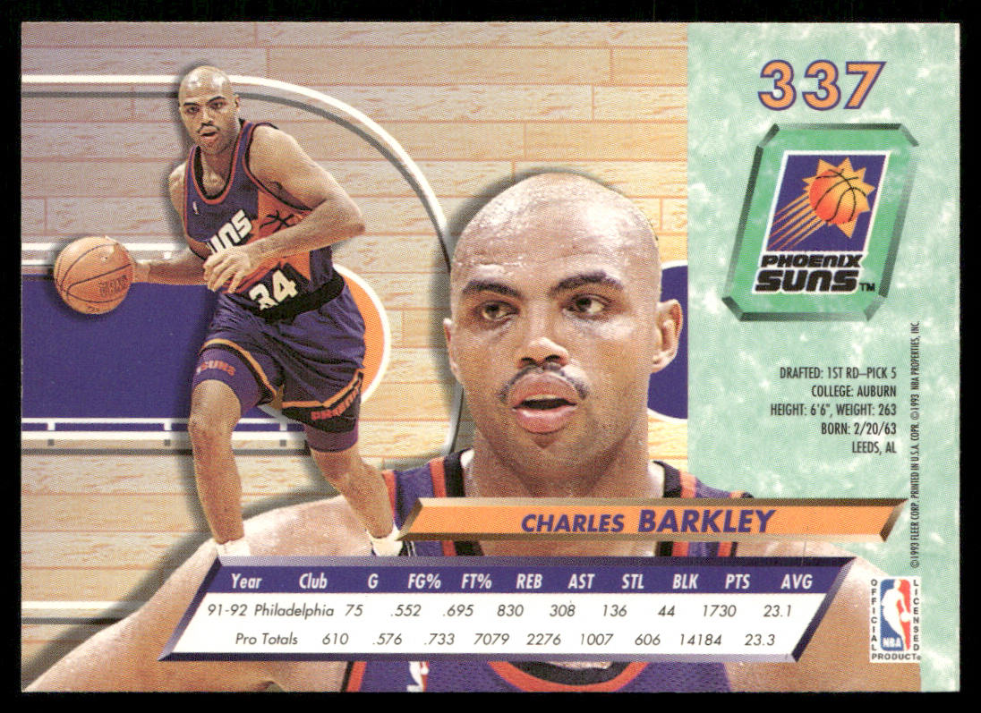 Charles Barkley 1992-93 Ultra #337 Phoenix Suns