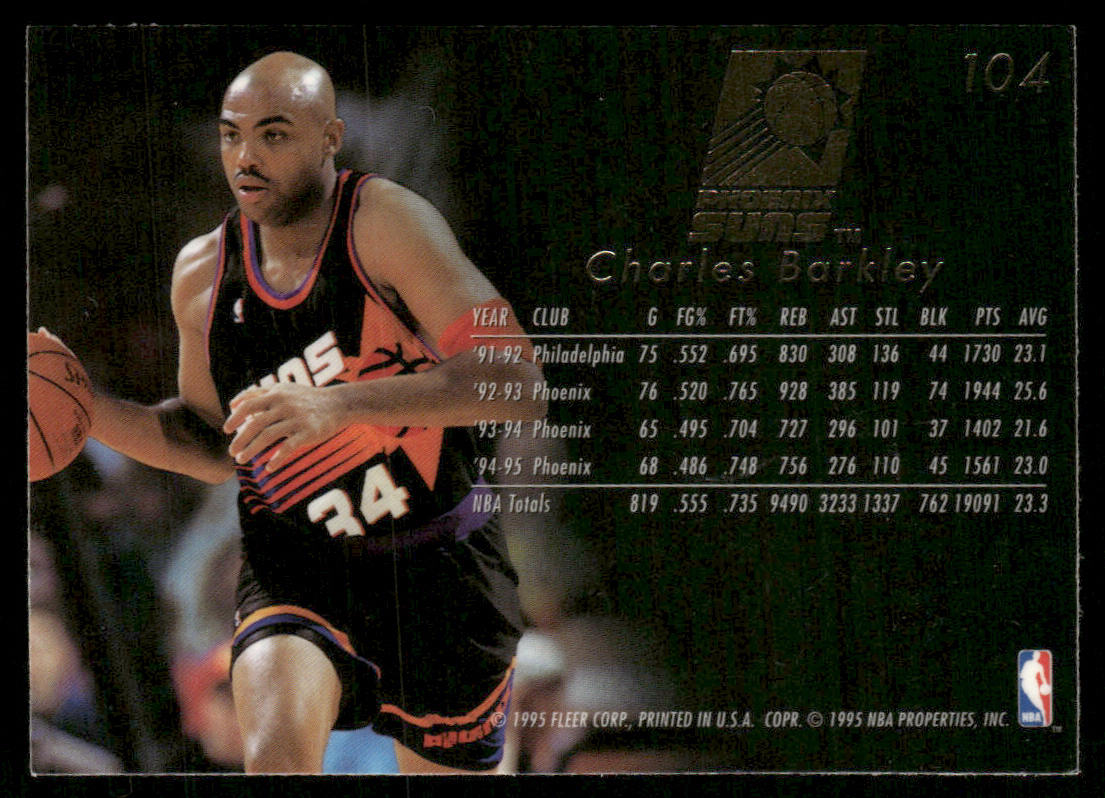 Charles Barkley 1995-96 Flair #104 Phoenix Suns